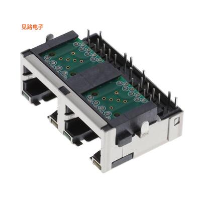 RJE722886412 -原装[8P8C, RA, RECESSED PROFILE, TWO插孔