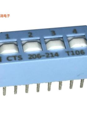 206-214 -原装[SWITCH SLIDE DIP DPST 0.05A 24VDPST