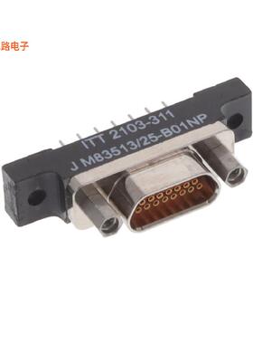 M83513/25-B01NP -[全新CONN MICRO-D RCPT 15P VERT SLDR]