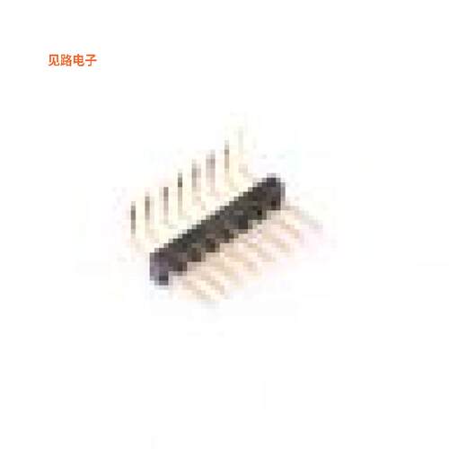 X1311WR-08J-C40D24 -[(X1311)1.27单排单塑弯插,P=1.27mm排针