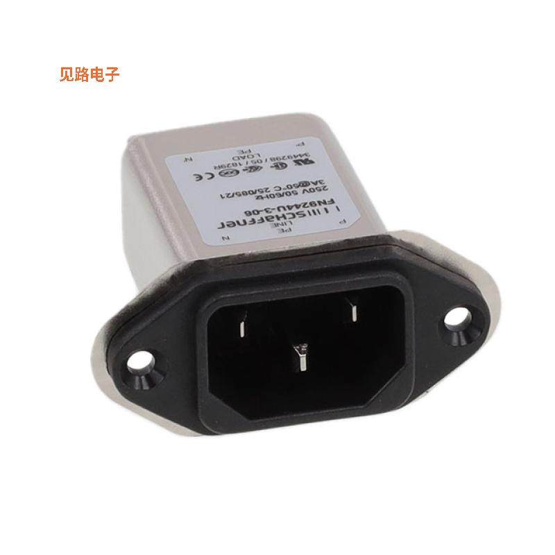 FN9244U-3-06 -[全新PWR ENT RCPT IEC320-C14 PANEL QC]