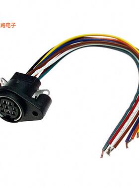 MD-80PL100 -[全新CONN RCPT FMALE MINI DIN 8P WIRE]