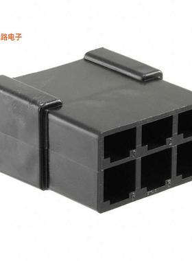 全新1-480282-0 -[原装CONN MALE TAB HSG 0.25 6POS BLK]