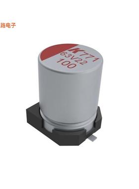 A771MS107M1JLAS018 -[全新CAP ALUM POLY 100UF 20% 63V SMD]