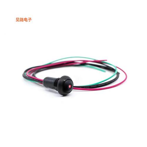 RP8100B2W1CEBLKBLKRED -[全新SWITCH PB SPST-NO 0.125A 125V]