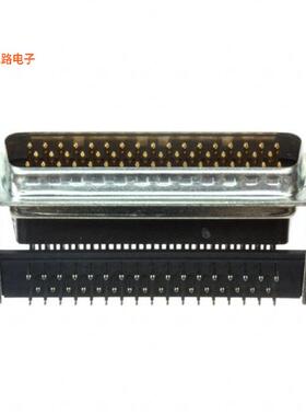 747497-4 -原装[CONN D-SUB PLUG 50POS R/A SOLDERD-Sub