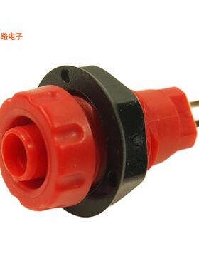 FCR14461 -原装[4MM PANEL SKT S16C RED WITHNUT香蕉插孔