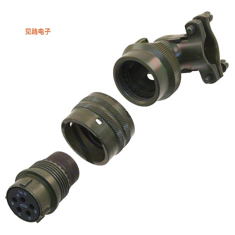 PT08E-14-5S(SR) -[全新CONN PLUG FMALE 5P GOLD SLDR CUP]