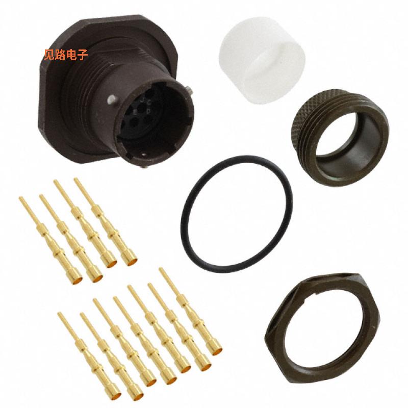 MS3124E12-10P -[全新CONN RCPT 10POS JAM NUT W/PINS]