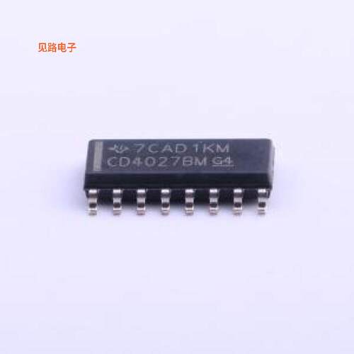 CD4027BM96 -原装[CD4027B CMOS 双通道 J-K 主/从触发触发