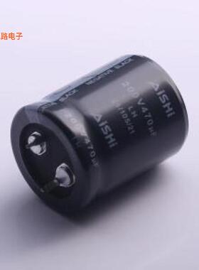 ELH2DM471P30KT -[原装牛角型电解插件,D25xL30mm