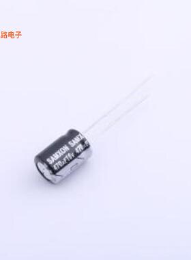 ESK477M1CF12RR -[原装直插铝电解插件,D8xL12mm