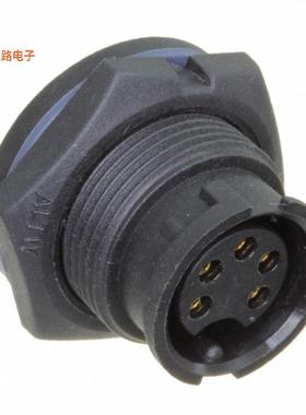 ABD-05PMFS-LC7001 -[全新CONN RCPT FMALE 5P GOLD SLDR CUP]