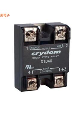 D1D40K -原装[SSR RELAY SPST-NO 40A 0-100V底座安装