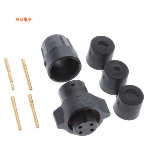 W6380-4SG-P-3DC -[全新CONN PLUG FMALE 4POS GOLD CRIMP]