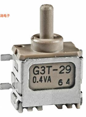 G3T29AH -原装[SWITCH TOGGLE DPDT 0.4VA 28V表面贴装，直角