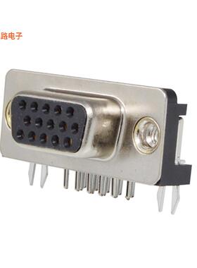 K61X-E15S-N -原装[CONN D-SUB HD RCPT 15P R/A SLDR