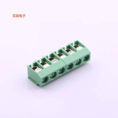 WJ126V-5.0-6P -[可拼接插件,P=5mm螺钉式接线