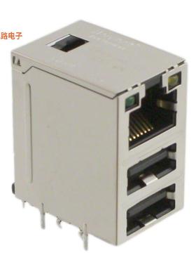 C893-1AX1-E1 -原装[CONN JACK 1PORT PCB带 USB A 的 RJ45，双