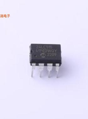 24LC515-I/P -[原装IC EEPROM 512KBIT I2C 8DIPPDIP-8