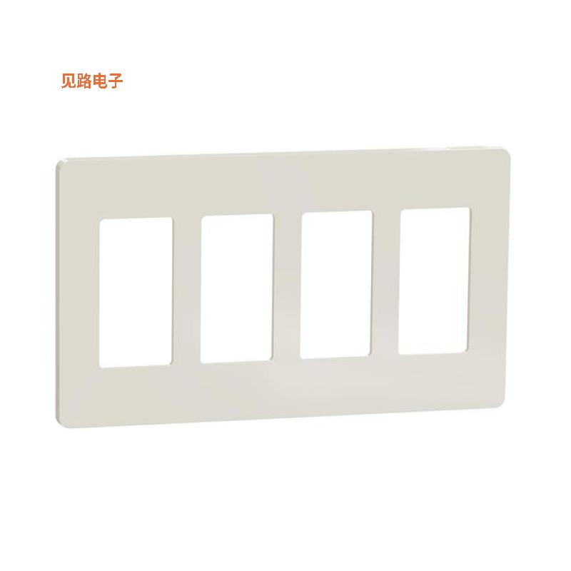 SQWP141004LA -[全新4 GANG SCREWLESS MATTE WALL PLAT]