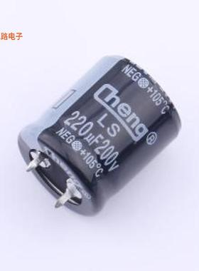 LS227M200N25RR0VH2SP0 -[原装牛角型电解插件,D22xL25mm