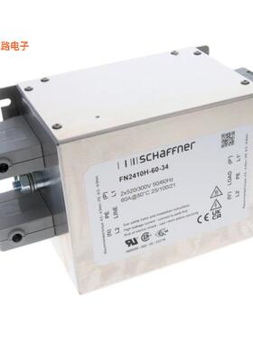 FN2410H-60-34 -原装[LINE FILTER 520V/300VAC 60A CHAS单相