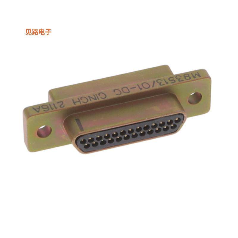 M83513/16-D01NP -[全新CONN MICRO-D PLUG 25POS R/A SLDR]
