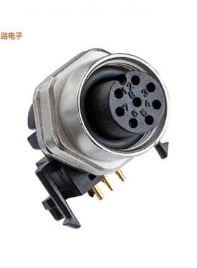 M12D-04PFFR-SF7003 -[全新M12 CONN RA DCODE MATED IP]