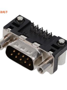 D09P33E6RV09LF -原装[CONN D-SUB PLG 9P R/A SLDR PASTED-Sub