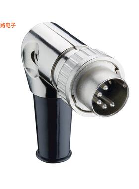 0134 04 -原装[DIN PLUG ANGULAR BAYONETLOCK 4P插头，公引脚