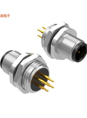 54-00353 -原装[M12 B-CODE 5POS PLUG PANEL MOUNT插头，公引脚