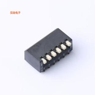 2.54-6P TPCB -原装[间距:2.54mm,P数:6P,卧贴,侧拨黑色拨码