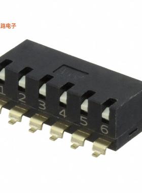 EDSP06SGRNNTR04 -原装[SWITCH PIANO DIP SPST 0.025A 24VSPST