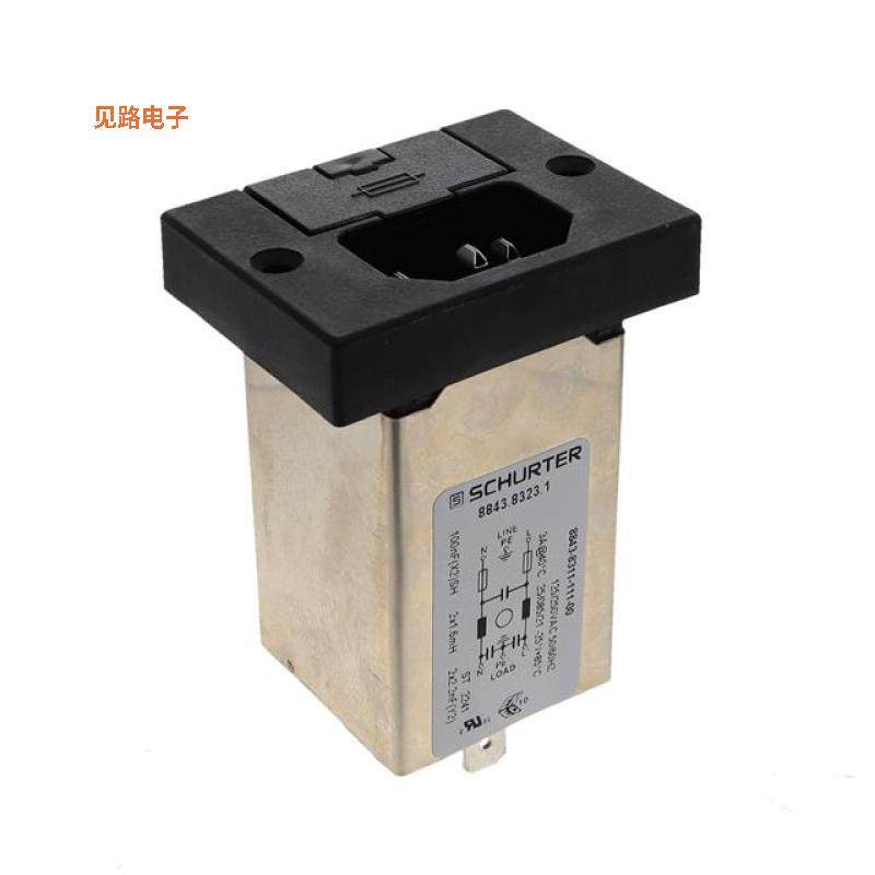 8843.8323.1 -原装[PWR ENT MOD RCPT IEC320-C14 PNLIEC