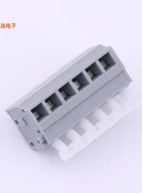 KF242V-5.0-6P -[灰色插件,P=5mm弹簧式接线