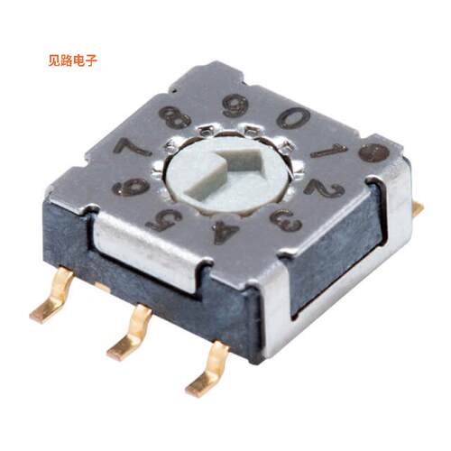 RDS-10S-7229-A-SMT -[全新SWITCH ROTARY DIP BCD 0.1A 50V]