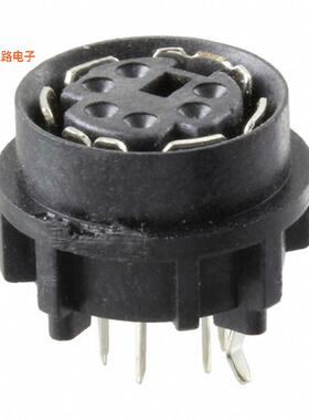 750327-1 -原装[CONN RCPT FMALE MINI DIN 6P SLD