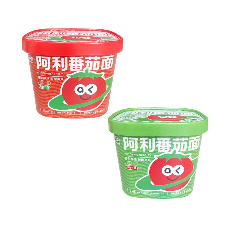 阿利茄汁面番茄辣味桶装速食冲泡