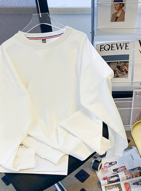 【断码清仓1件25，两件39】大码女装白色卫衣女春秋款薄款大码胖m