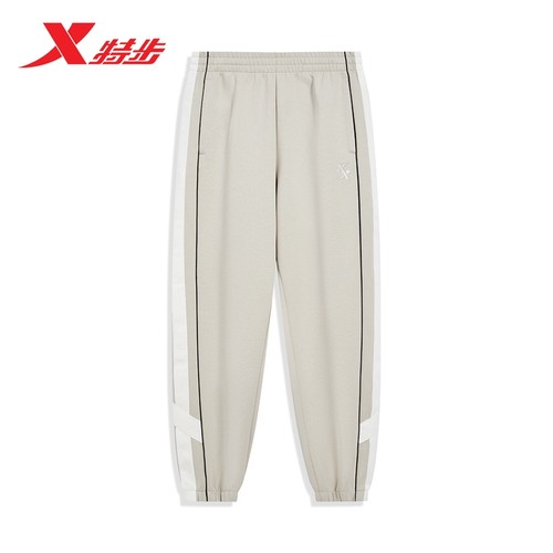 特步宽松长裤透气男潮流运动鞋
