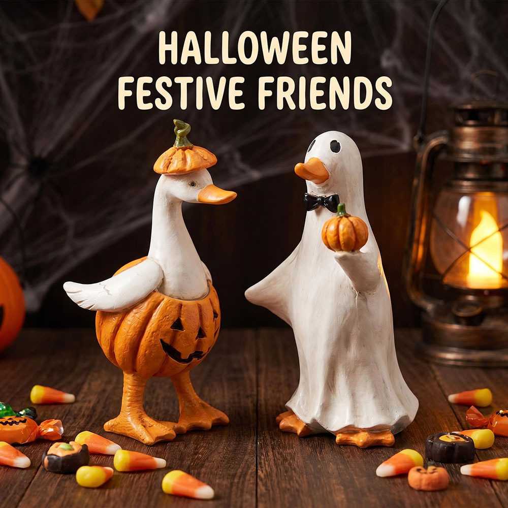 万圣节南瓜鸭子幽灵女巫木乃伊