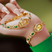 潮流防水中古轻奢孔雀石手链高级感 BS女士手表时尚 2026年新款 正品