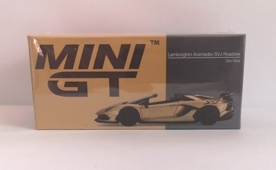 TSM MINI GT 1:64兰博基尼大牛Aventador阿文塔多SVJ金色汽车模型