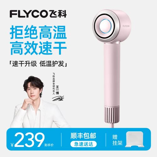 【搭配挂架】飞科高速吹风机负离子速干不伤发家用电吹风-FH6371