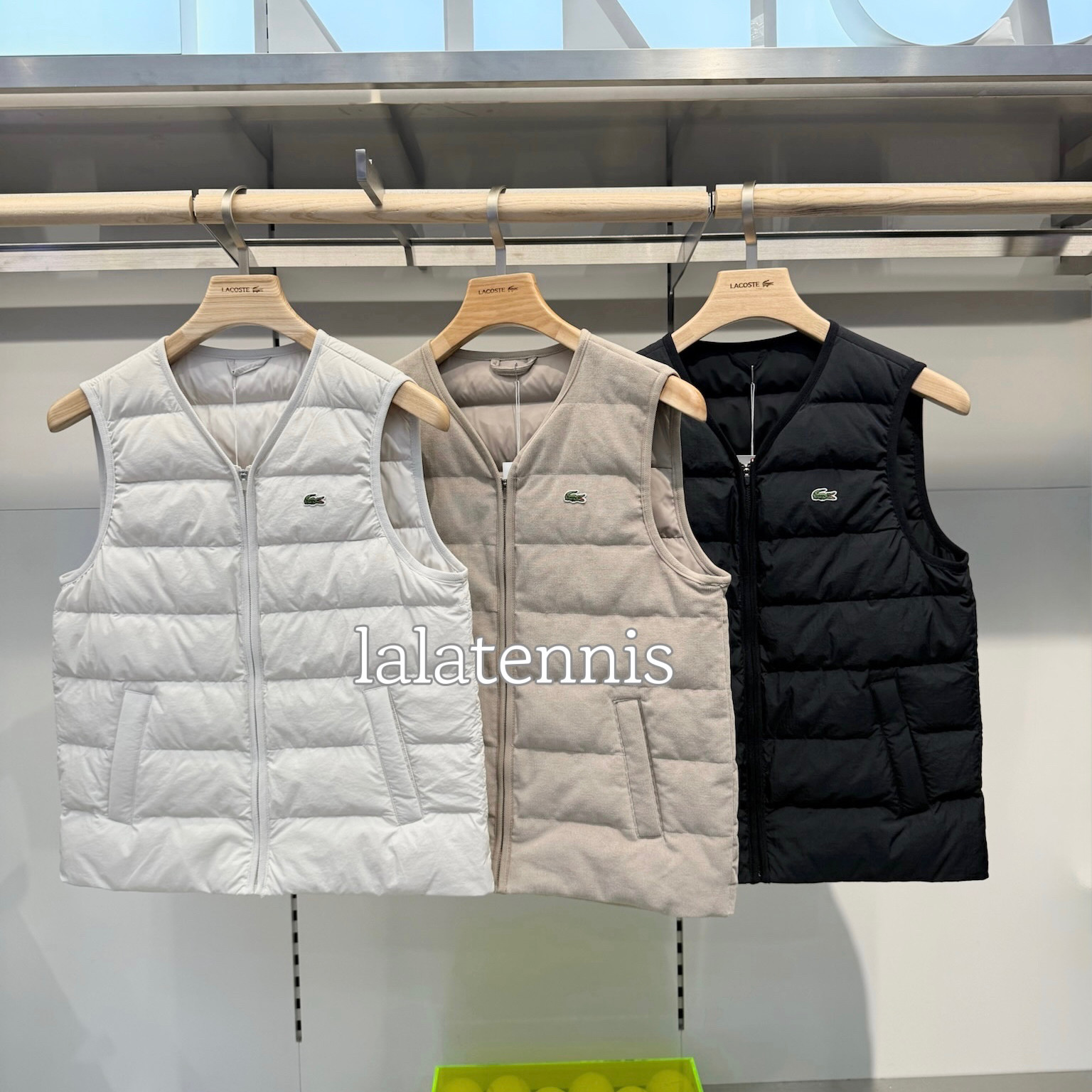 韩国直邮｜法国鳄鱼网球系列女士轻量羽绒马甲背心｜25秋冬款,运动/瑜伽/健身/球迷用品,网球上装,淘宝优惠券,粉丝福利购,淘宝优惠卷