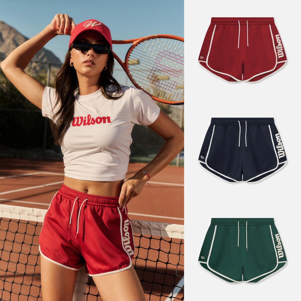 韩代 Wilson威尔胜女士网球PICKY复古字母印花速干短裤 26春夏