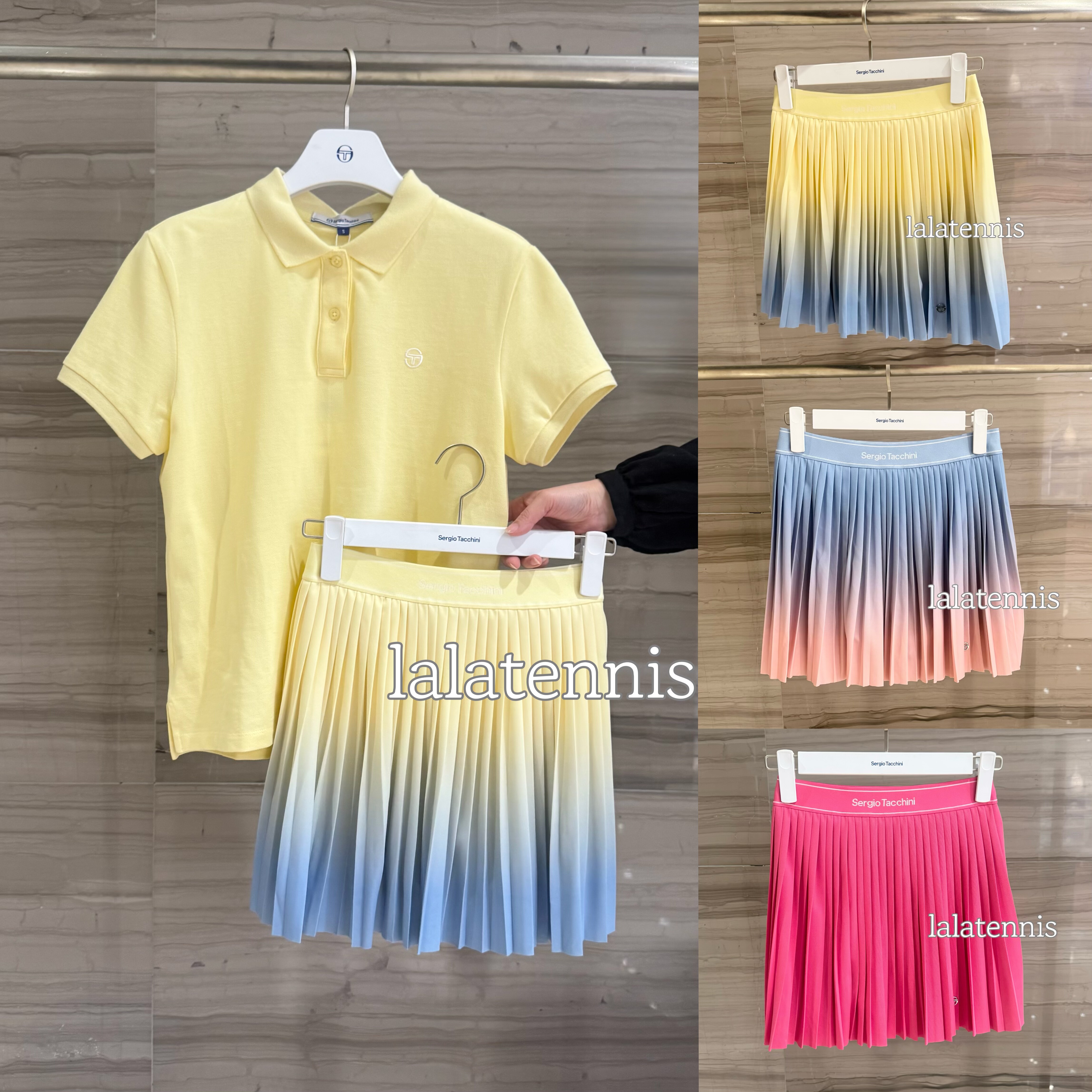 韩国直邮｜塞尔吉奥SergioTacchini网球服细褶速干百褶裙｜26春夏,运动/瑜伽/健身/球迷用品,网球上装,淘宝优惠券,粉丝福利购,淘宝优惠卷