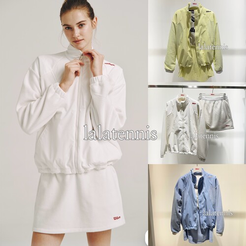 韩国直邮｜威尔胜Wilson25秋冬网球运动摇粒绒保暖外套短裙套装