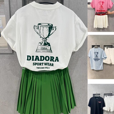 韩国代购｜迪亚多娜网球男女同款AIRTEX奖杯速干T恤｜限时优惠